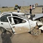 واژگونی خودرو تیبا با 5 مصدوم