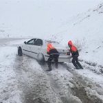 امدادرسانی به 468 نفر گرفتار در برف و کولاک در جاده های زنجان