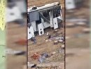 مصدوم شدن 13 نفر به دلیل واژگونی اتوبوس